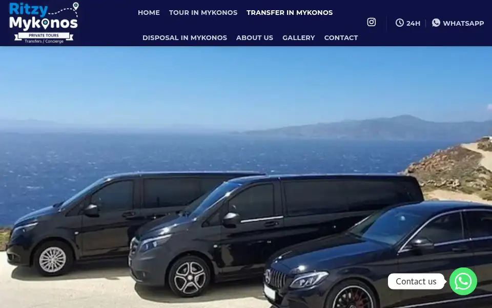 Screenshot of ritzymykonos.com