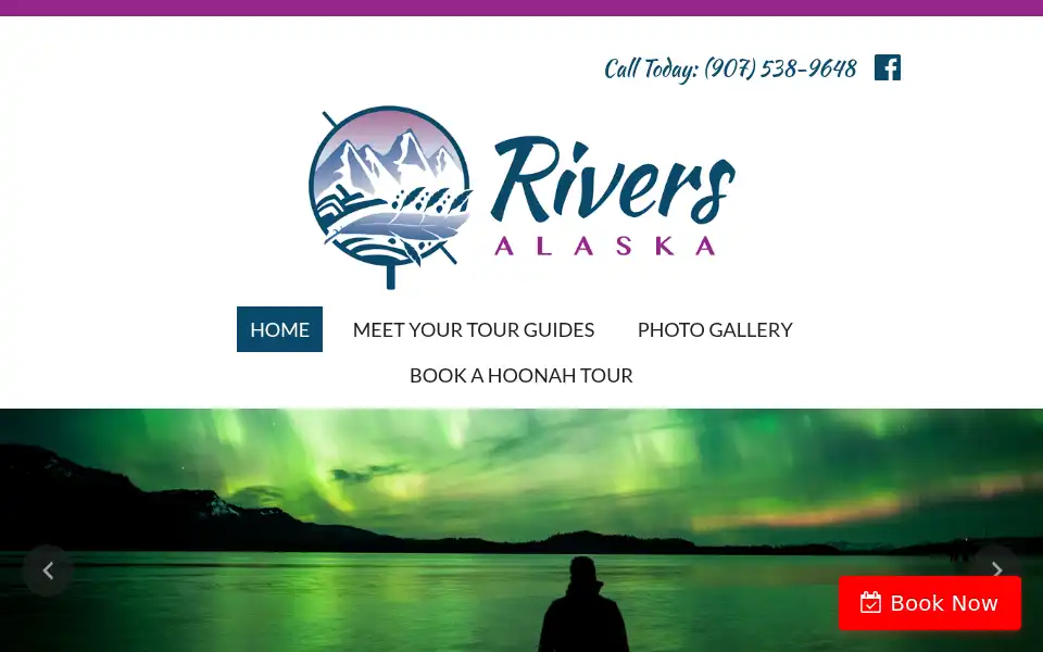 Screenshot of riversalaska.com