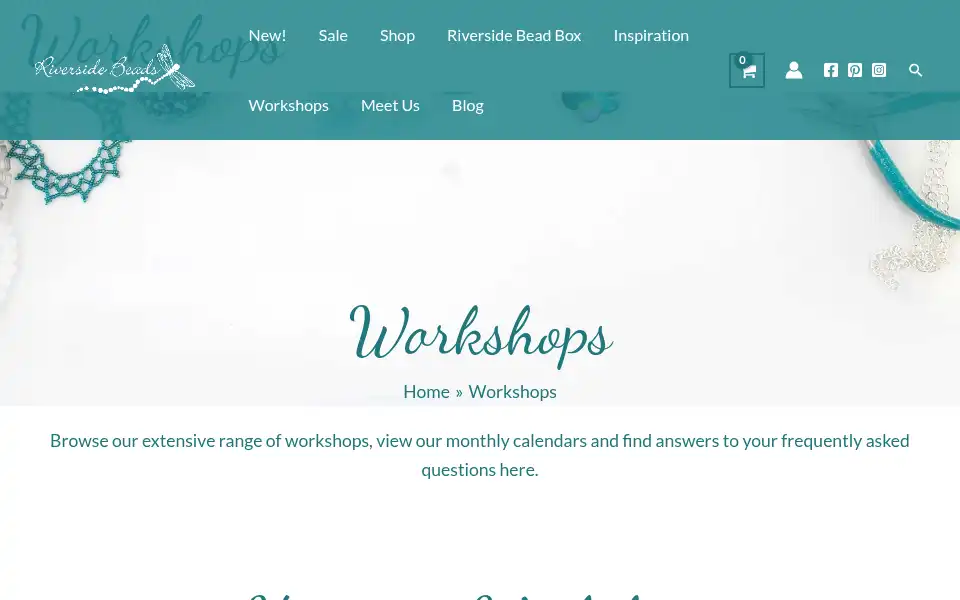 Screenshot of riversidebeads.co.uk