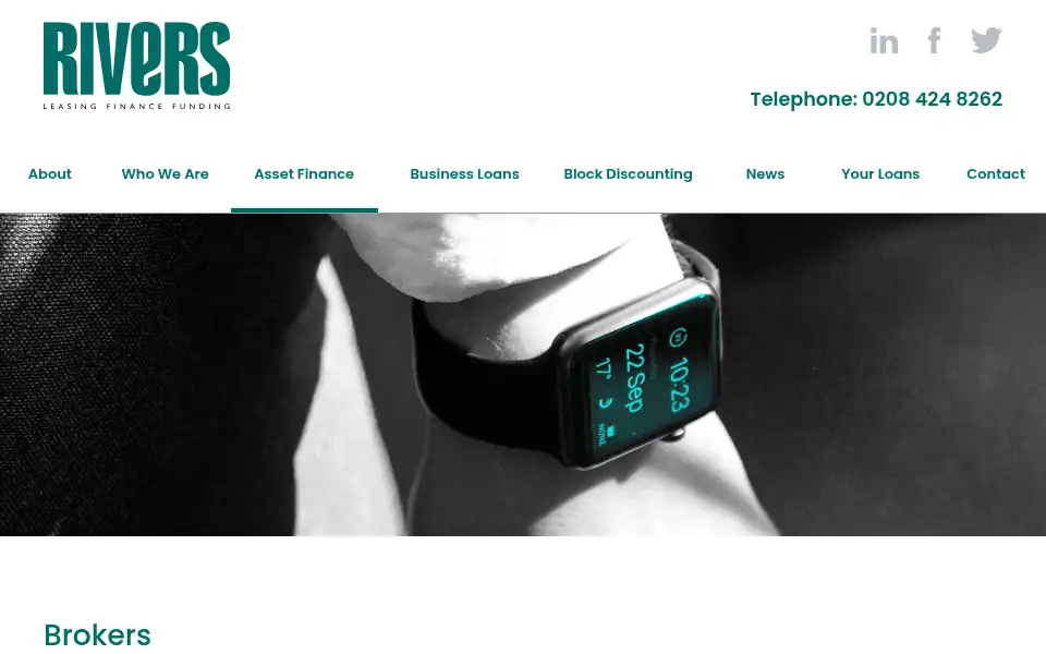 Screenshot of riversleasing.com