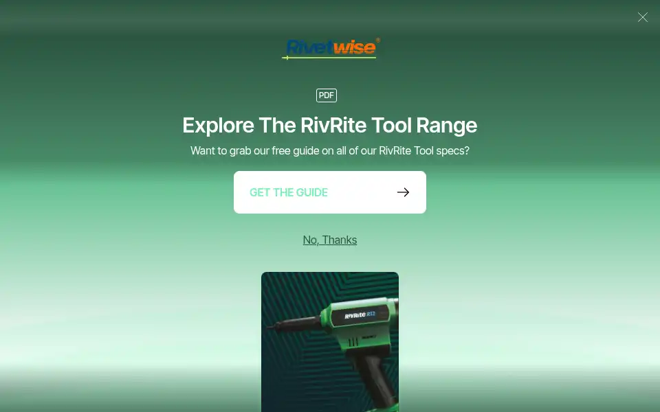Screenshot of rivetwise.co.uk