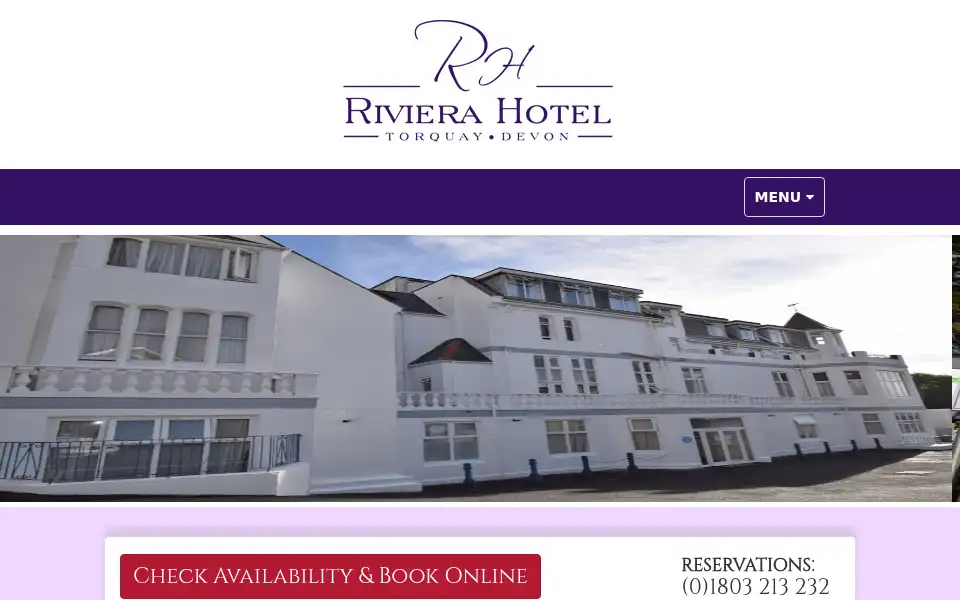 Screenshot of rivieratorquay.co.uk