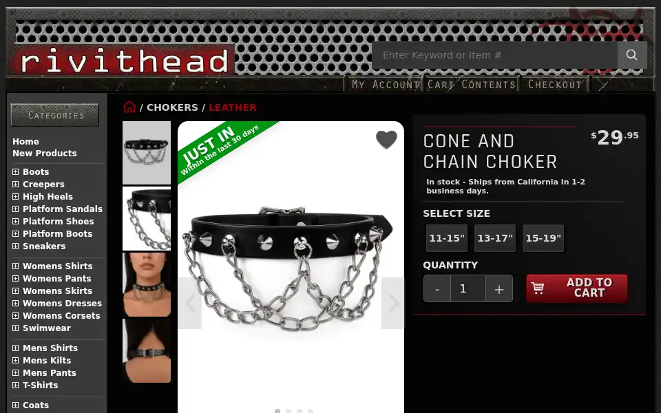 Screenshot of rivithead.com