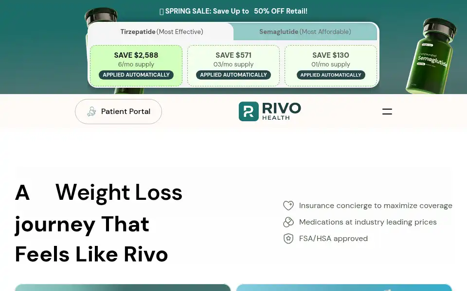 Screenshot of rivohealth.co