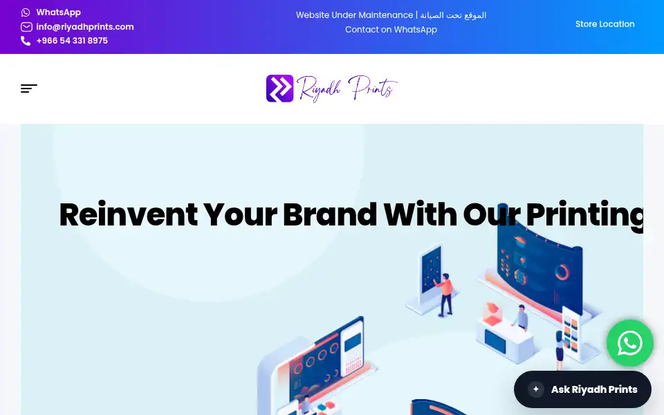 Screenshot of riyadhprints.com