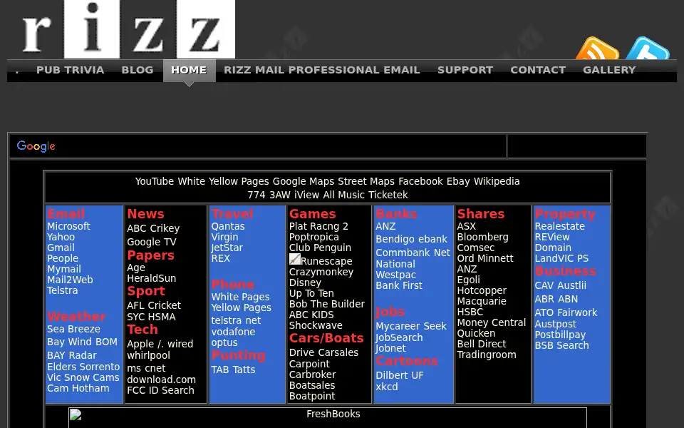 Screenshot of rizz.com