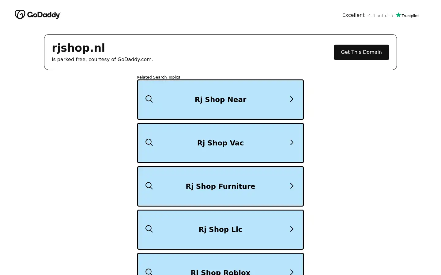 Screenshot of rjshop.nl