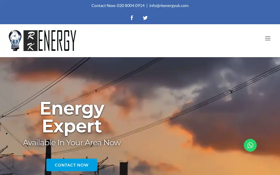 Screenshot of rkenergyuk.com