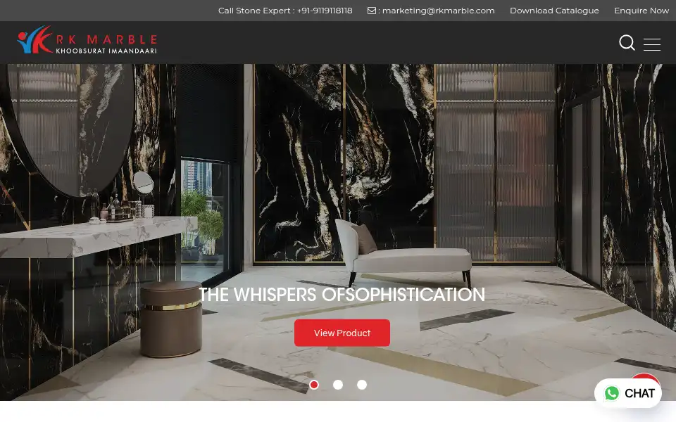 Screenshot of rkmarble.com