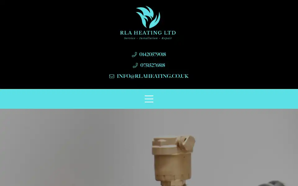 Screenshot of rlaheating.co.uk