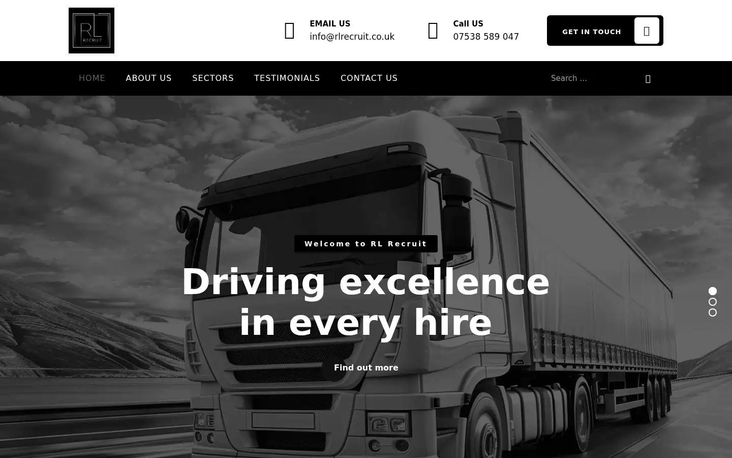 Screenshot of rlrecruit.co.uk