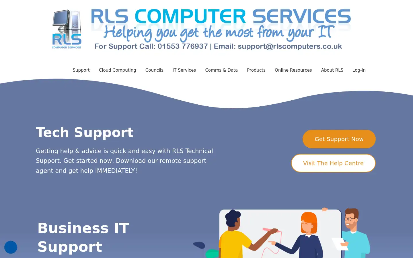 Screenshot of rlscomputers.co.uk