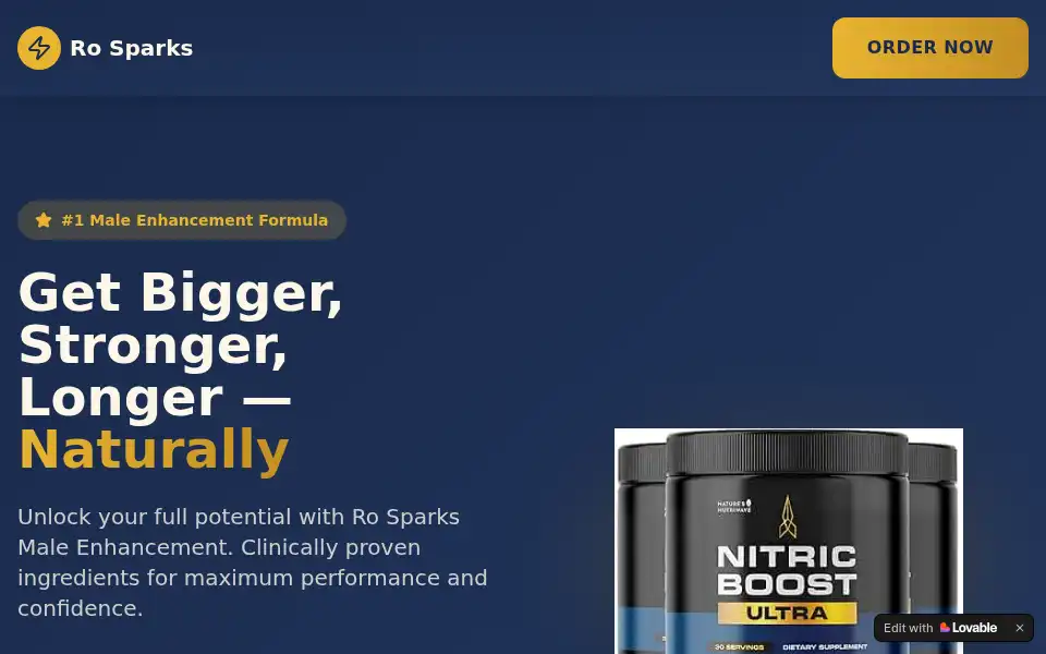 Screenshot of ro-sparks.lovable.app