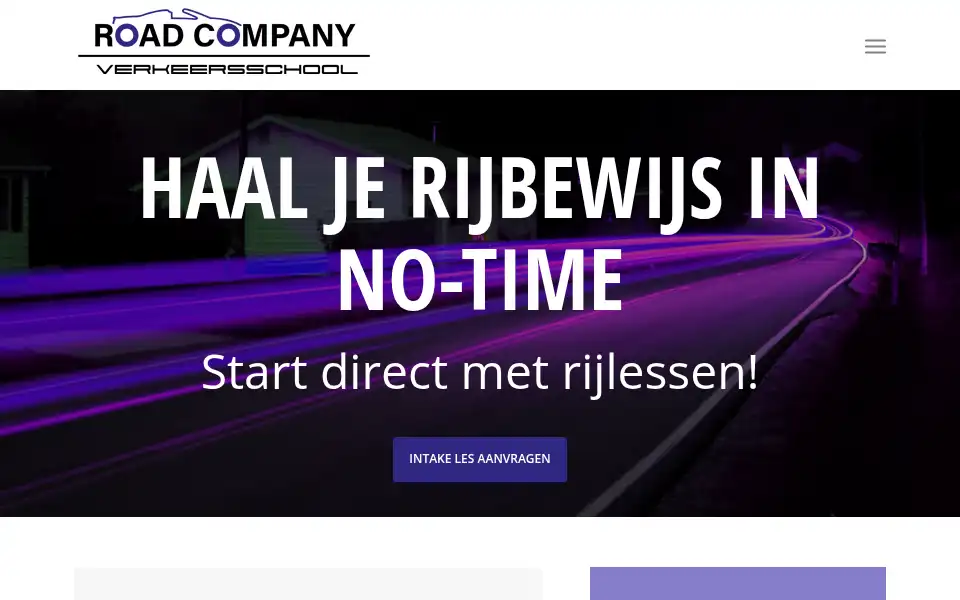 Screenshot of roadcompany.nl