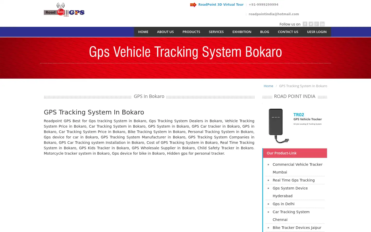 Screenshot of roadpoint.in