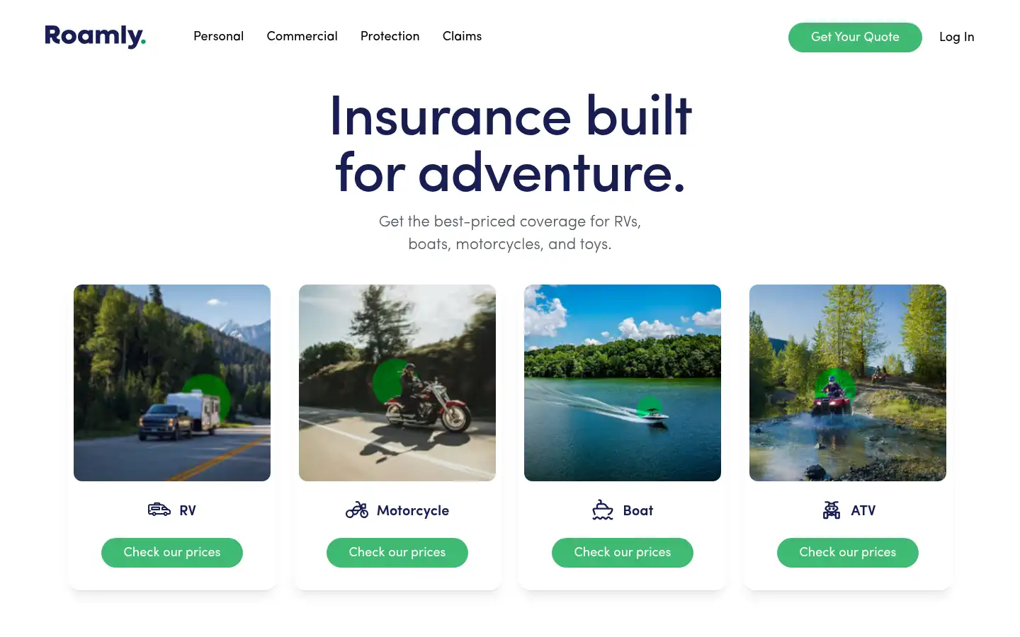 Screenshot of roamly.com