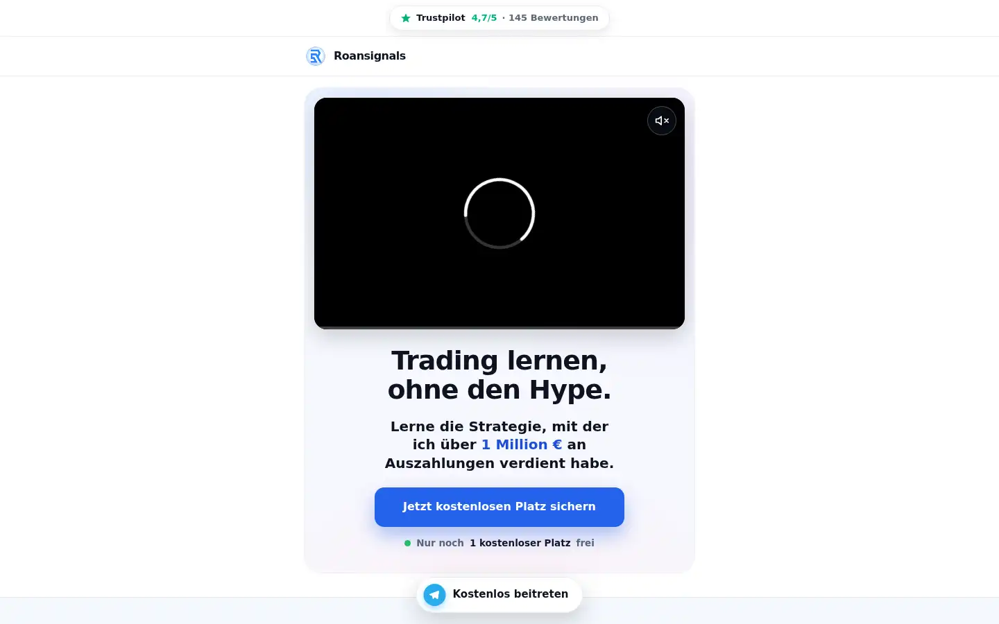 Screenshot of roansignals.com