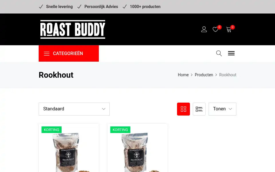 Screenshot of roastbuddy.nl