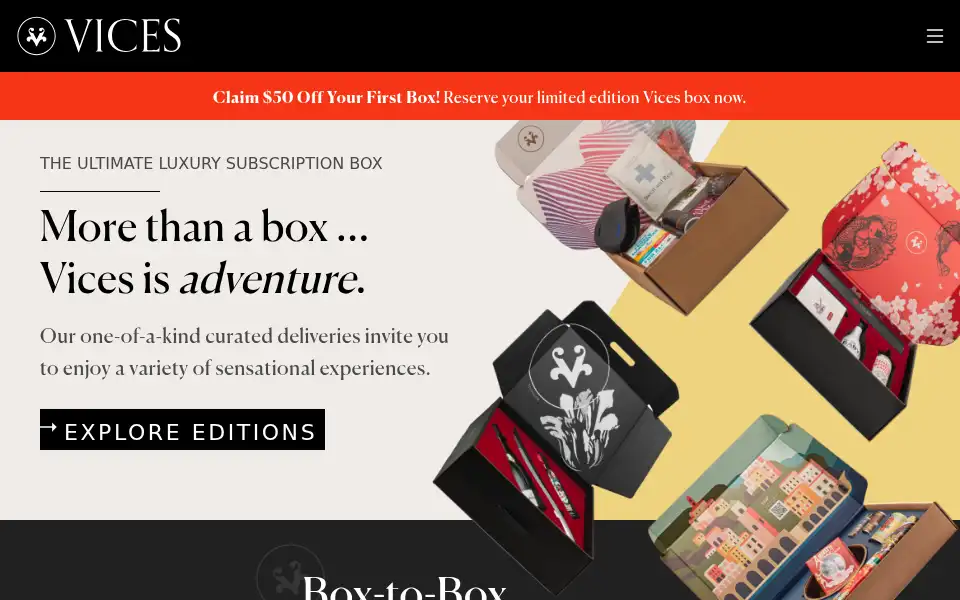 Screenshot of robbvices.com