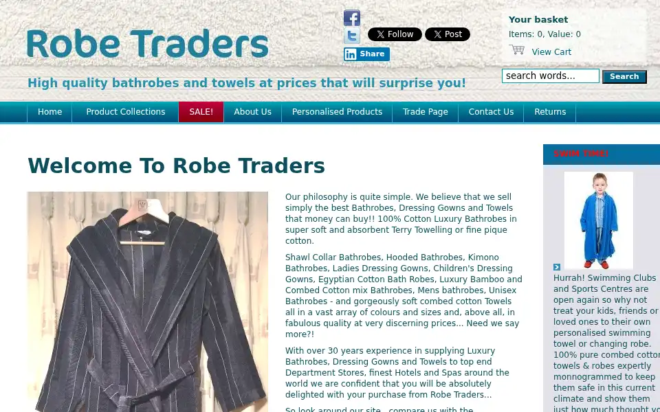Screenshot of robetraders.co.uk