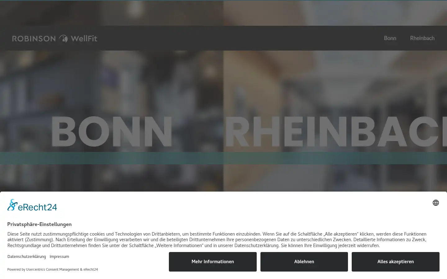 Screenshot of robinson-wellfit-bonn.de