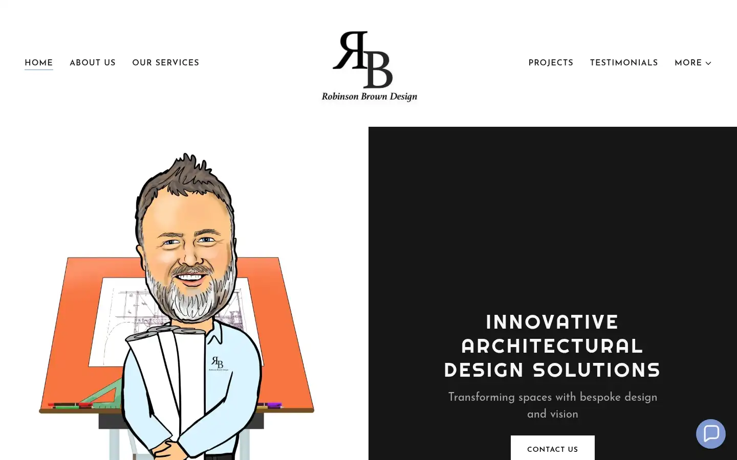 Screenshot of robinsonbrowndesign.co.uk