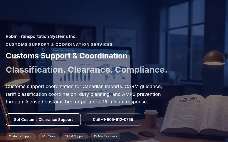 Screenshot of robintransportation.com