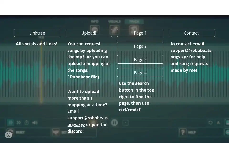 Screenshot of robobeatsongs.xyz