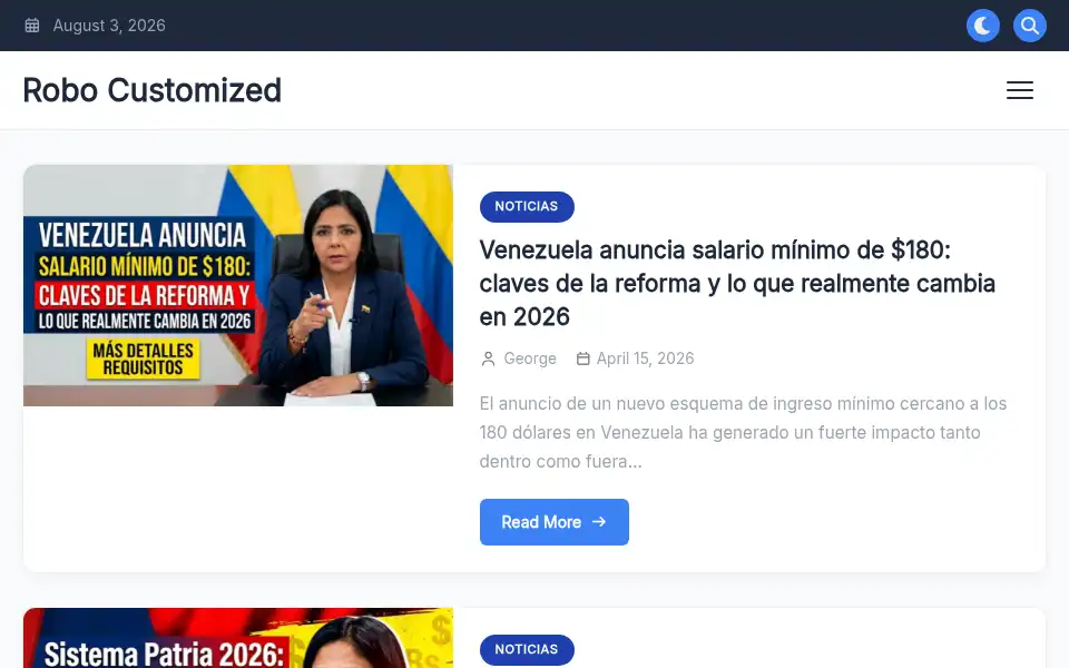 Screenshot of robocustomized.in