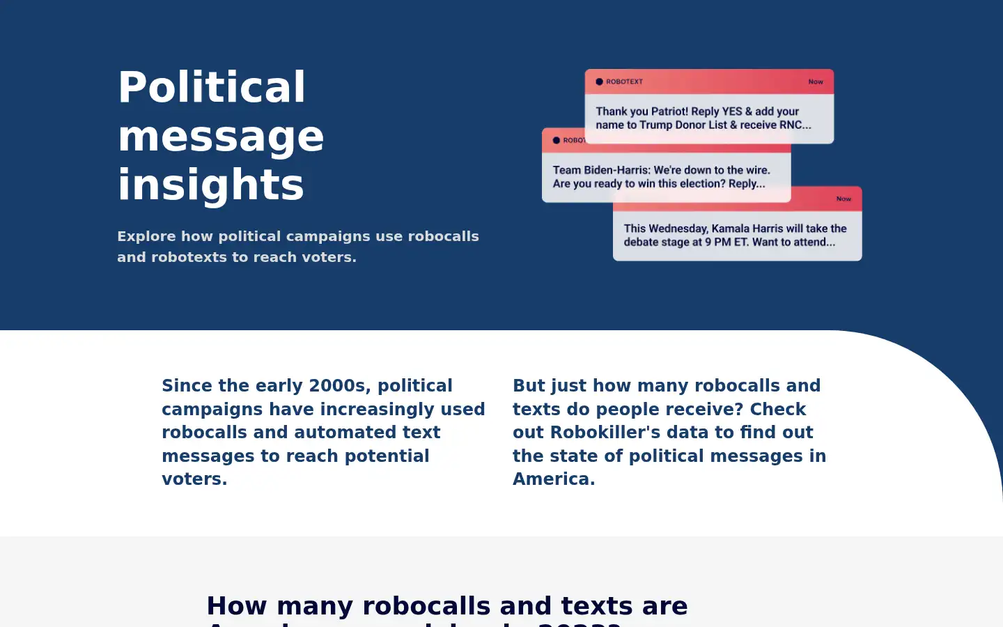 Screenshot of robokiller.com