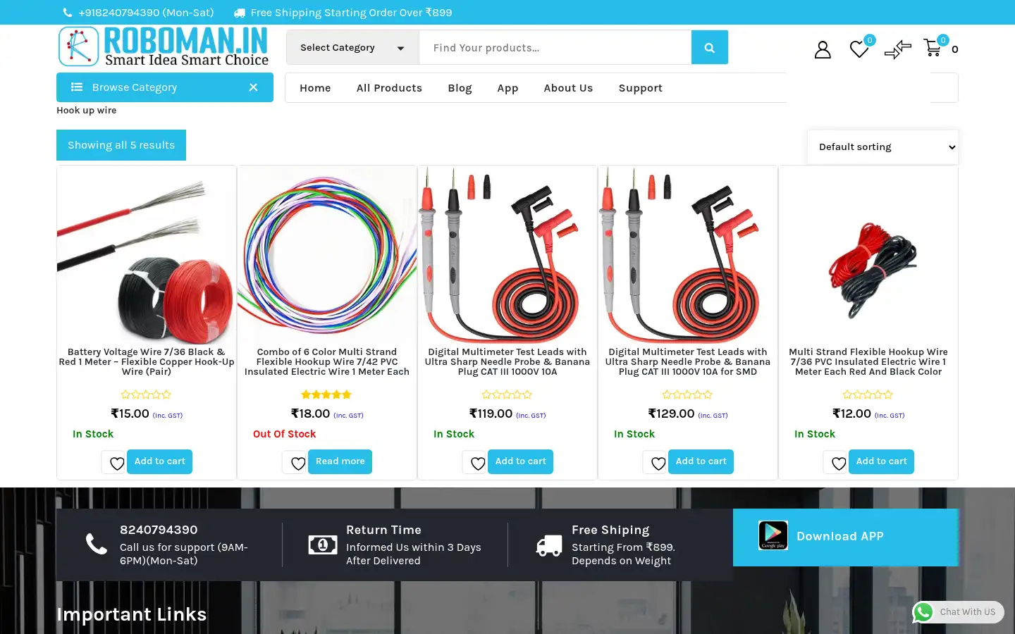 Screenshot of roboman.in