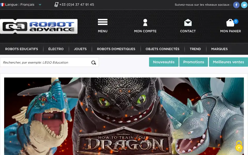 Screenshot of robot-advance.com