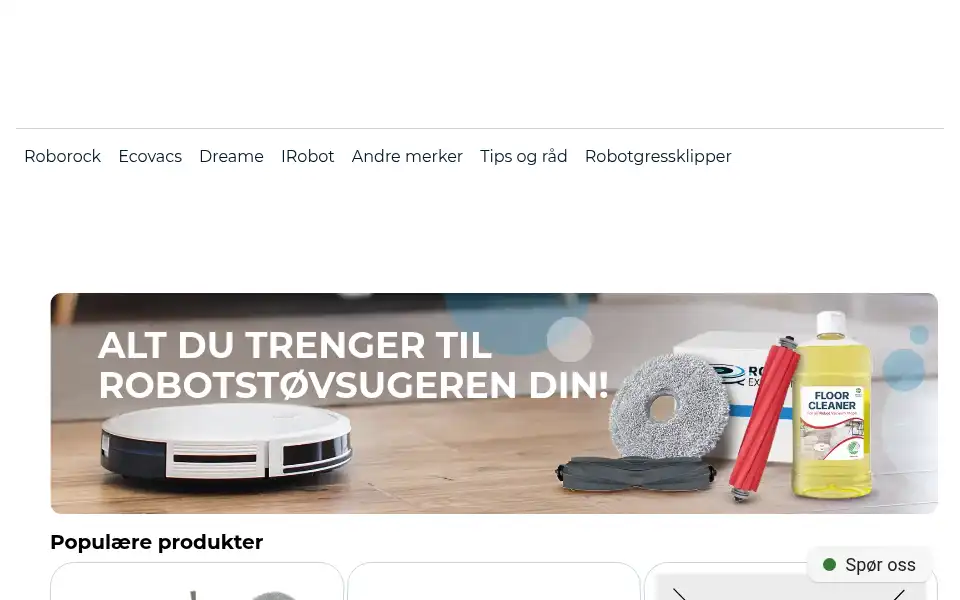 Screenshot of roboteksperten.no