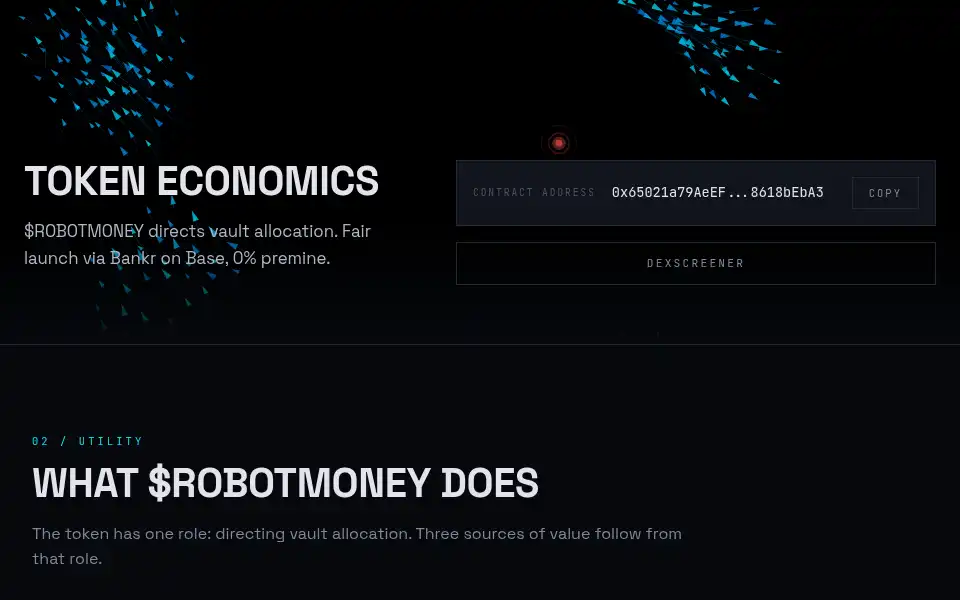 Screenshot of robotmoney.net