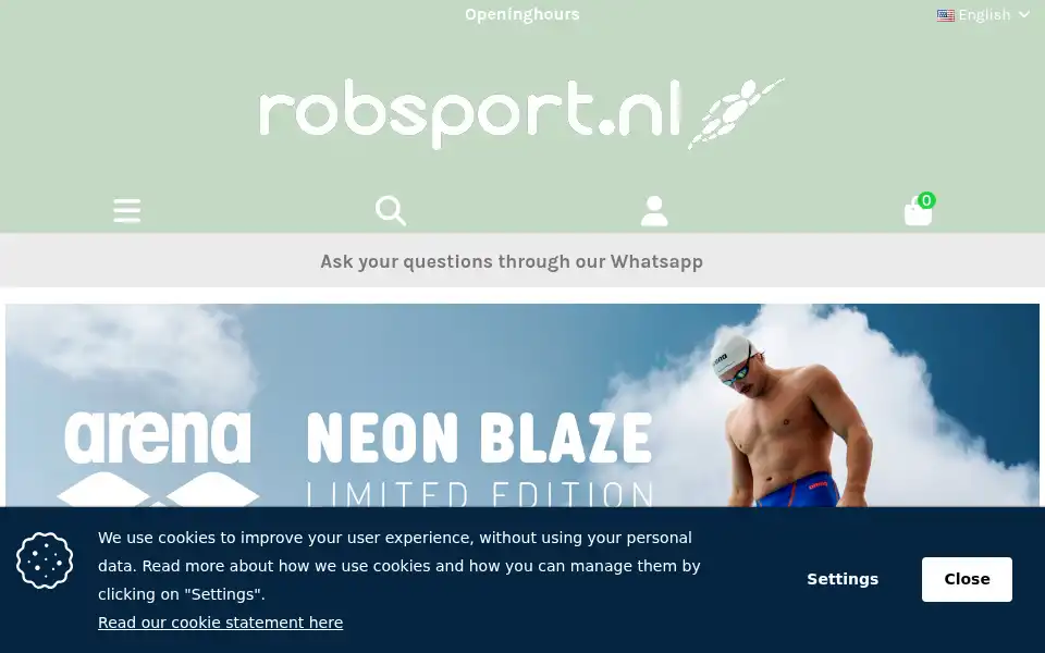 Screenshot of robsport.nl