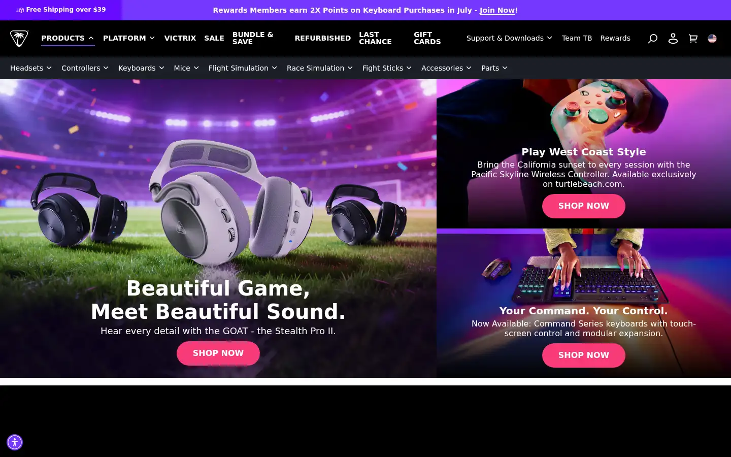 Screenshot of roccat.com