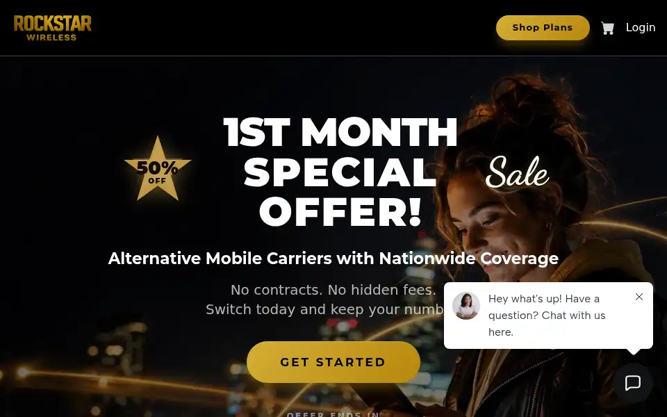 Screenshot of roccstarwireless.com