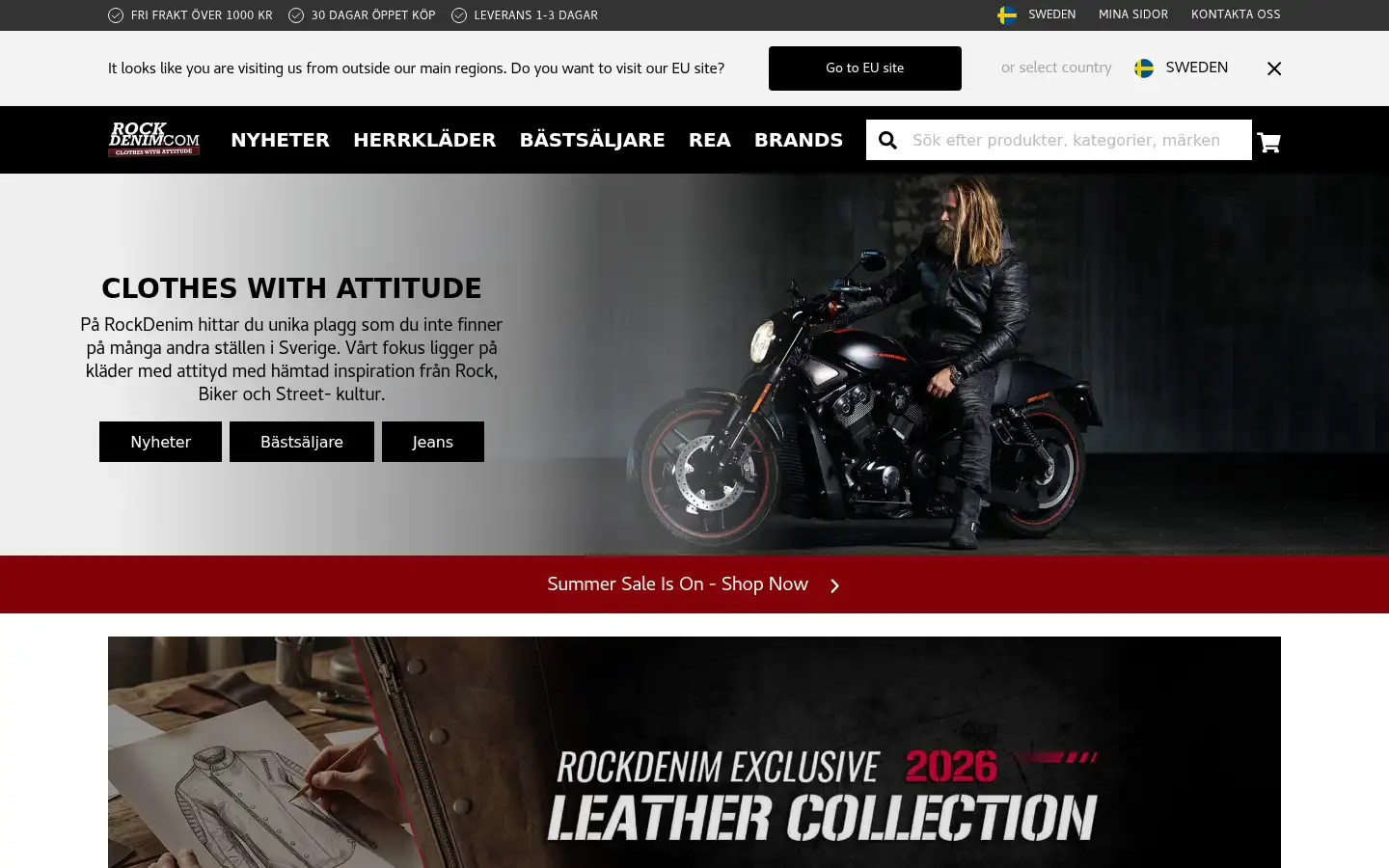 Screenshot of rockdenim.com
