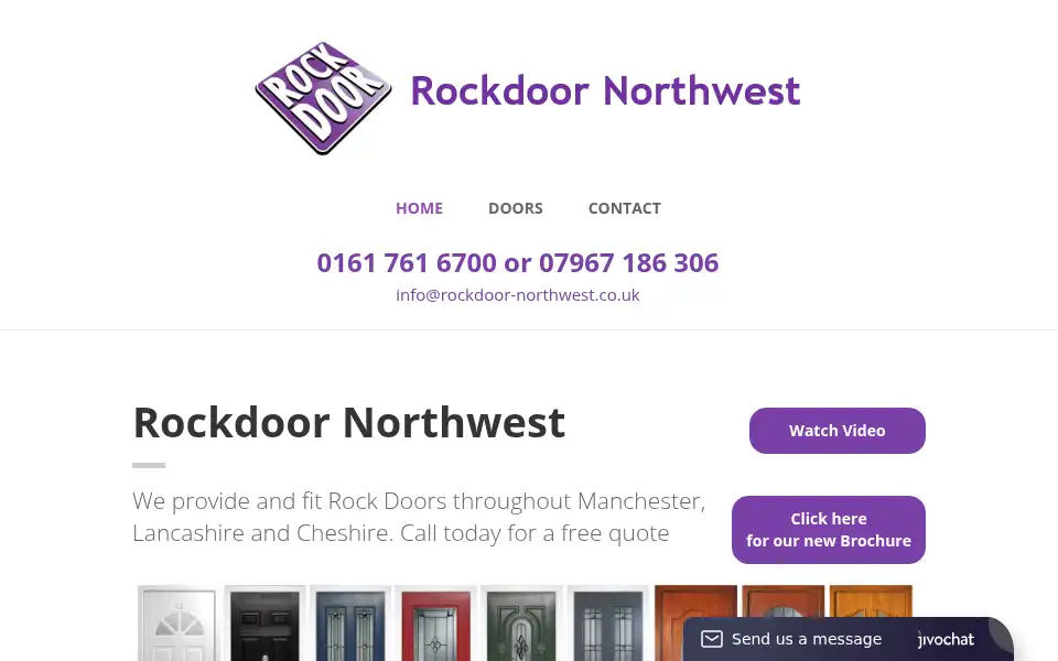 Screenshot of rockdoor-northwest.co.uk