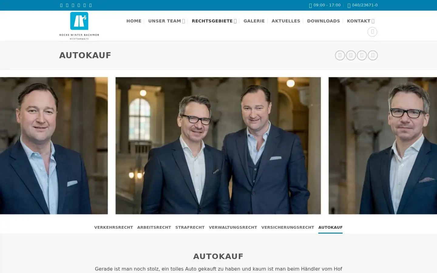 Screenshot of rocke-rechtsanwaelte.de