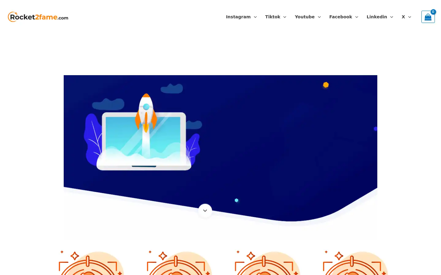 Screenshot of rocket2fame.com