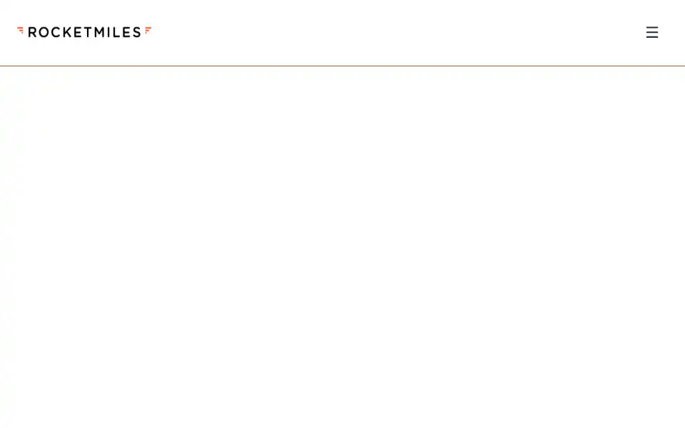 Screenshot of rocketmiles.com