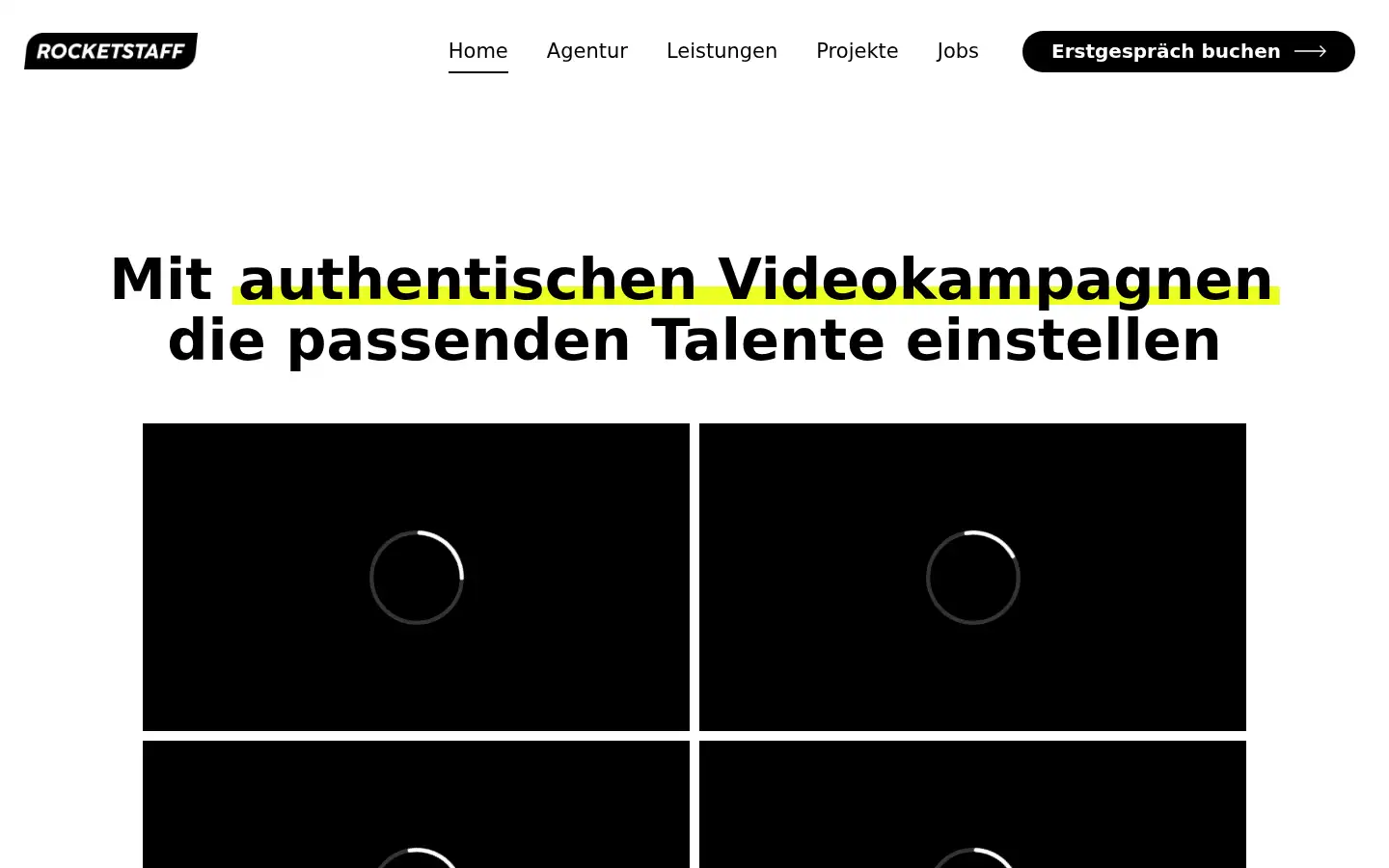 Screenshot of rocketstaff.de