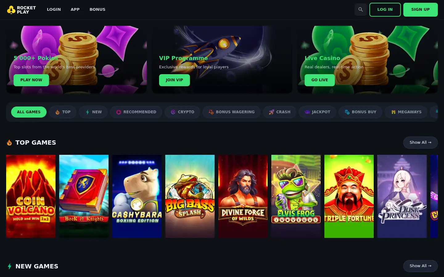 Screenshot of rockett-play.com