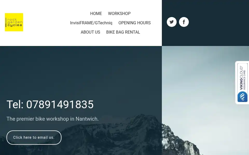 Screenshot of rockgardencycles.co.uk