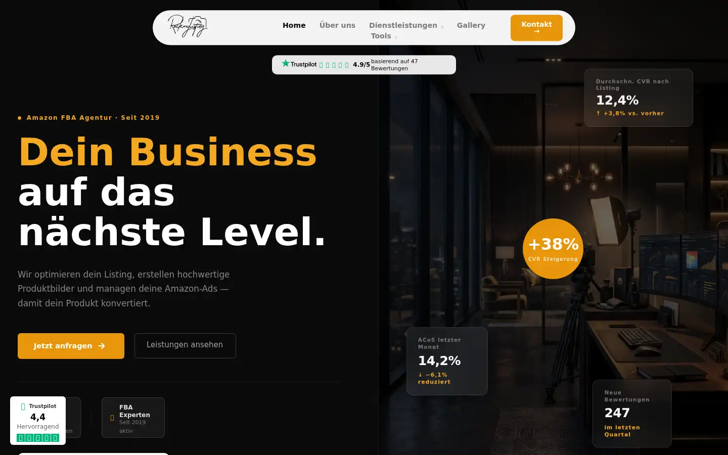 Screenshot of rockmylisting.de