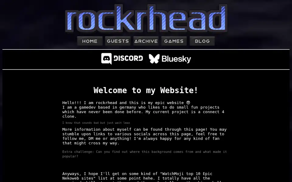 Screenshot of rockrhead.com