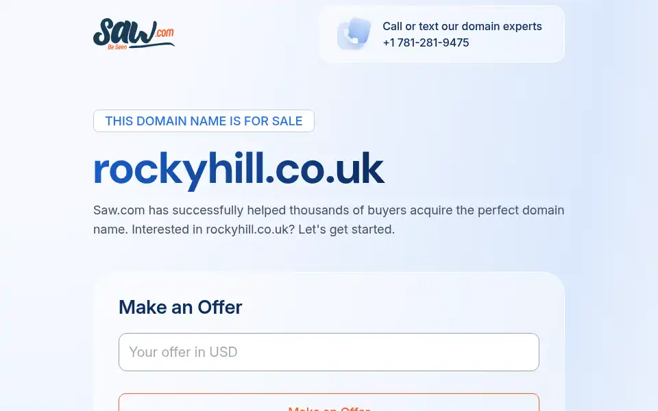 Screenshot of rockyhill.co.uk