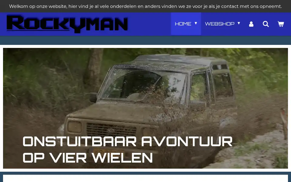 Screenshot of rockyman.nl