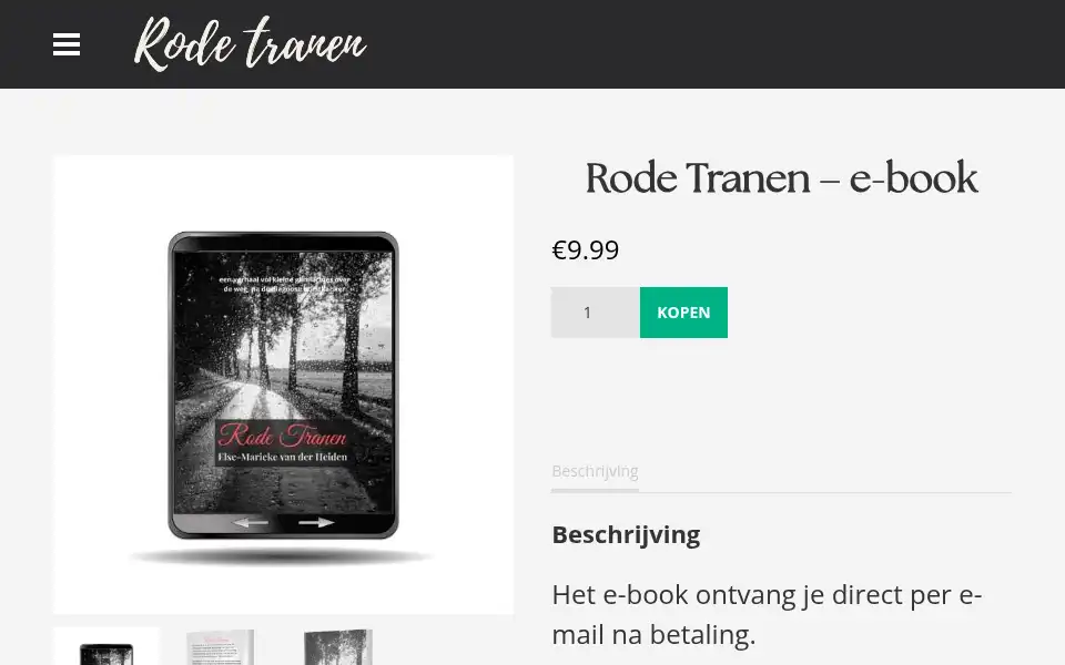 Screenshot of rodetranen.nl